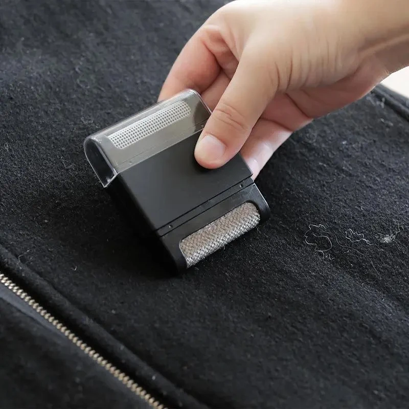 Quitapelusas port&aacute;til para ropa, rodillo Manual de doble cara para quitar alfombras y su&eacute;teres, raspador de pelo para mascotas, suministros de limpieza del hogar