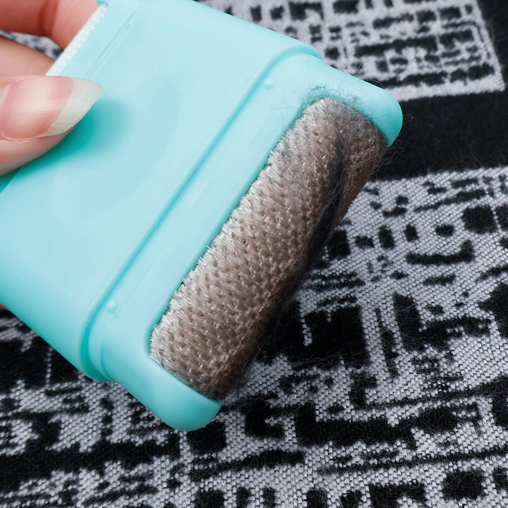 Quitapelusas port&aacute;til para ropa, rodillo Manual de doble cara para quitar alfombras y su&eacute;teres, raspador de pelo para mascotas, suministros de limpieza del hogar