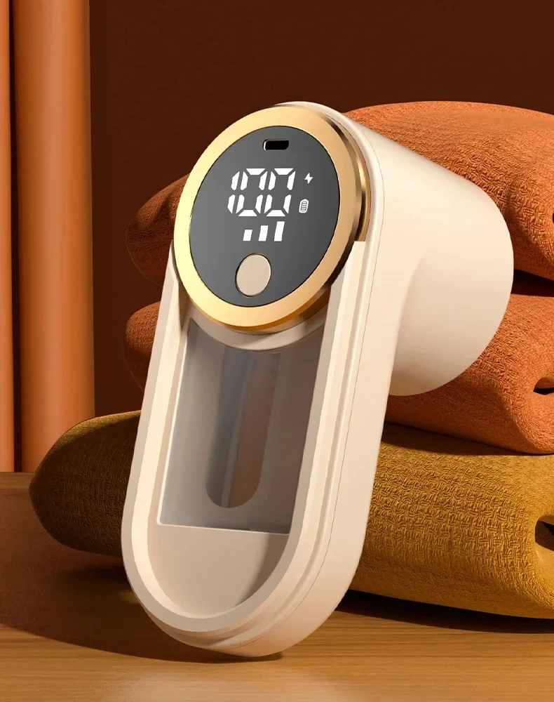 Eliminador de pelusas para ropa, eliminador de pellets de pelusa el&eacute;ctrico port&aacute;til, pantalla LED recargable para ropa, afeitadora de tela, eliminador de pelusas