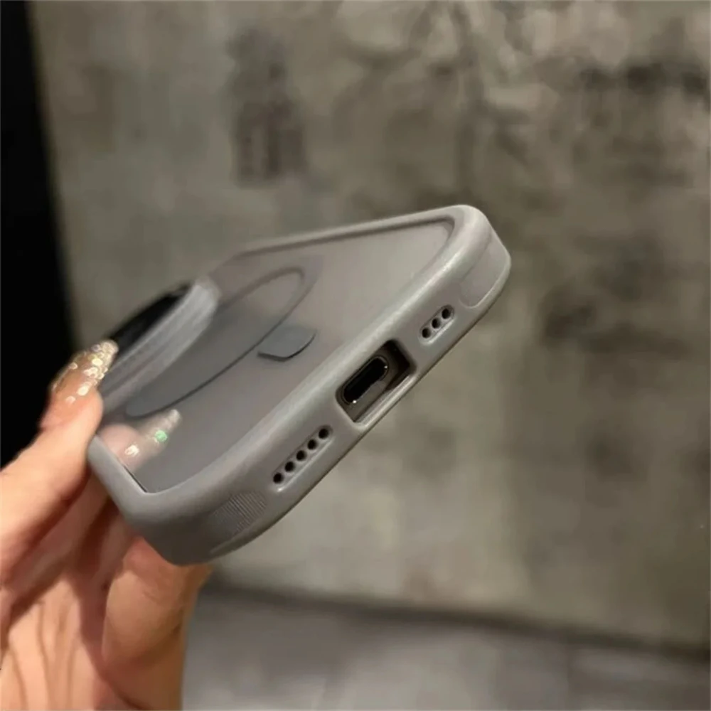 Soporte plegable con protecci&oacute;n para lente de c&aacute;mara, compatible con fundas magn&eacute;ticas MagSafe para iPhone 15, 11, 12, 13, 14, 16, 17 Pro Max Plus, cubierta transparente