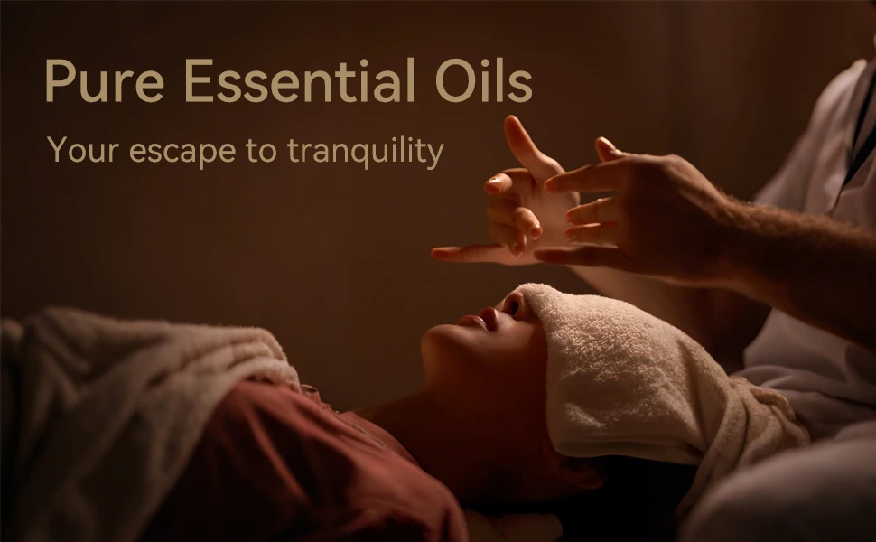 Set de 6 Aceites Esenciales para Aromaterapia y Masajes con Fragancias de Lim&oacute;n Puro, Naranja Dulce, Eucalipto, Lavanda, Menta y Romero