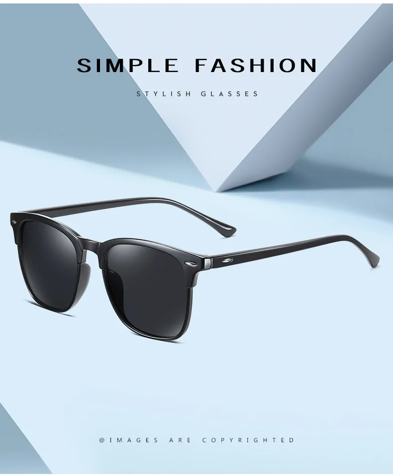 2024 nuevas gafas de sol polarizadas cl&aacute;sicas para hombres, gafas de sol Vintage, espejo antirreflectante para hombres, gafas de moda para exteriores Uv400