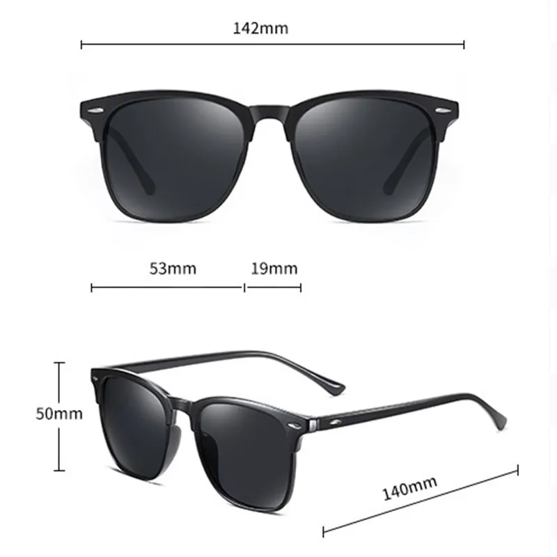 2024 nuevas gafas de sol polarizadas cl&aacute;sicas para hombres, gafas de sol Vintage, espejo antirreflectante para hombres, gafas de moda para exteriores Uv400