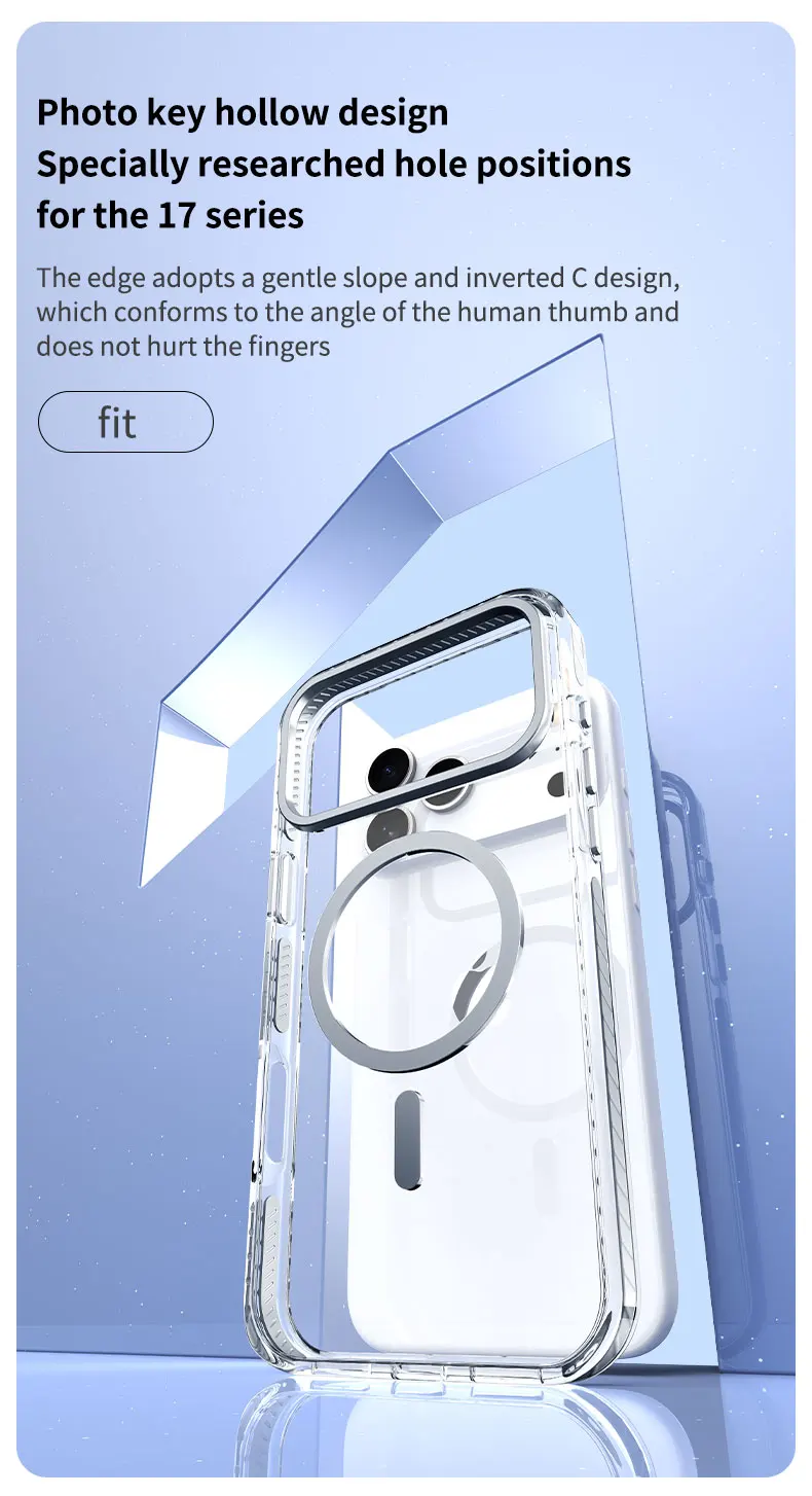 Funda de tel&eacute;fono HD con borde a rayas de PE de lujo para iPhone 17 Air 16 15 14 Plus 13 12 Pro Max para cubierta de carga inal&aacute;mbrica magn&eacute;tica Magsafe