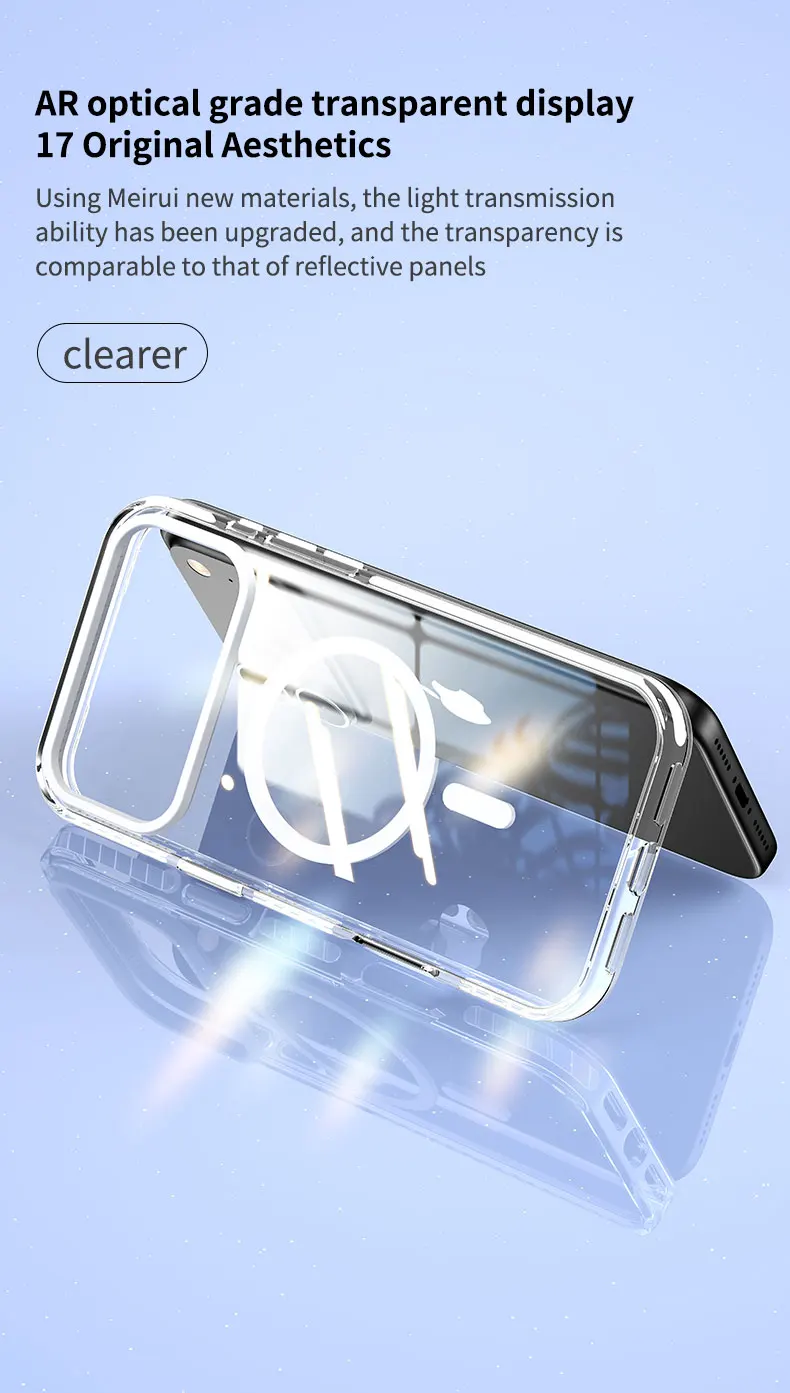 Funda de tel&eacute;fono HD con borde a rayas de PE de lujo para iPhone 17 Air 16 15 14 Plus 13 12 Pro Max para cubierta de carga inal&aacute;mbrica magn&eacute;tica Magsafe