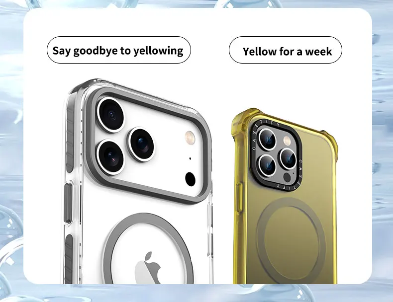 Funda de tel&eacute;fono HD con borde a rayas de PE de lujo para iPhone 17 Air 16 15 14 Plus 13 12 Pro Max para cubierta de carga inal&aacute;mbrica magn&eacute;tica Magsafe