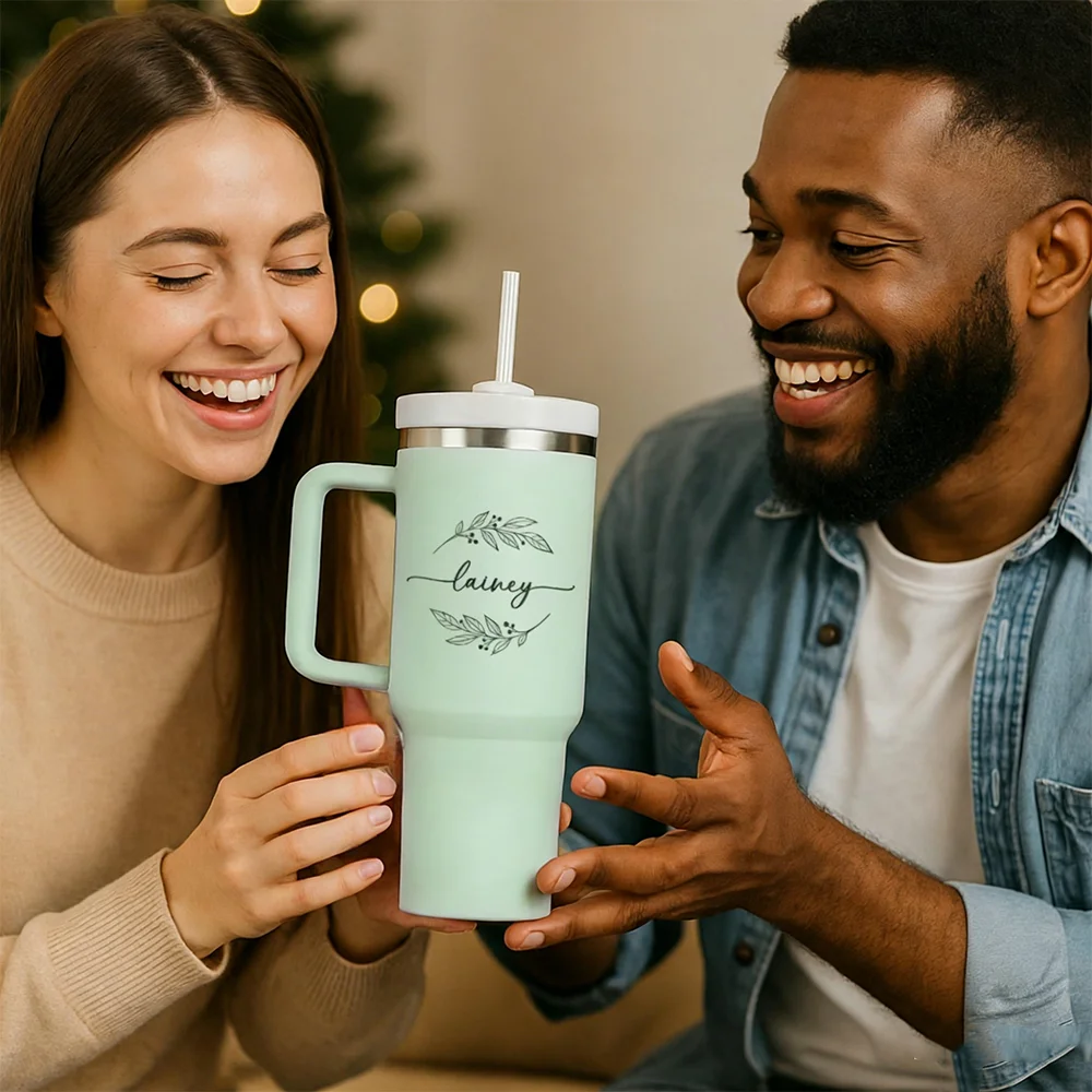 Vaso T&eacute;rmico Personalizado de 40oz con Logo, Regalos al por Mayor para Equipos, Empresas, Grupos Deportivos, Maestros, Familias, Cumplea&ntilde;os, Luna Llena, Viajes