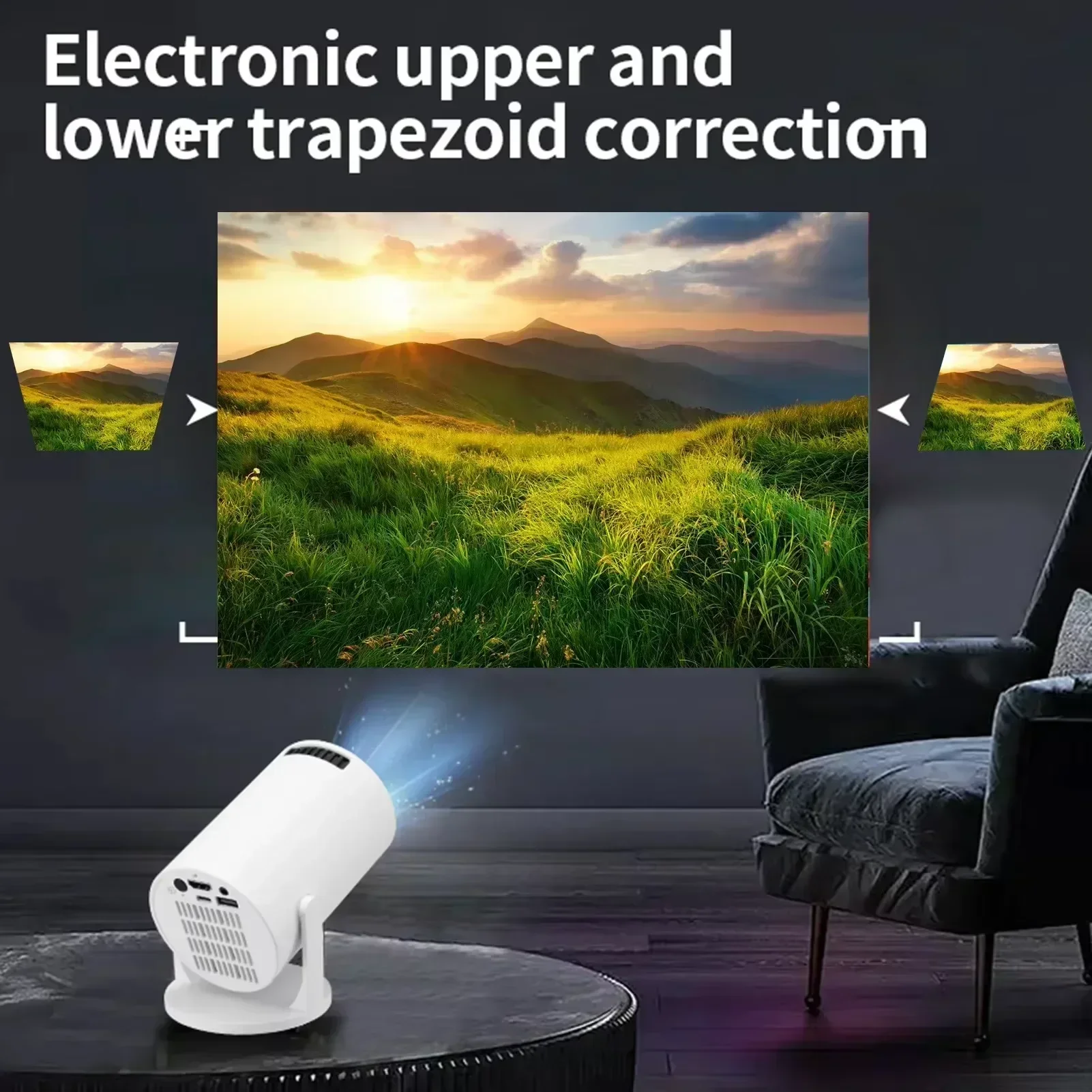 Nuevo Mini Proyector HY300 4K Android 11 Wifi6 290ANSI Allwinner H713 BT5.0 1080P 1280*720P Cine Portátil para Exteriores Nuevo Mini Proyector HY300 4K Android 11 Wifi6 290ANSI Allwinner H713 BT5.0 1080P 1280*720P Cine Portátil para Exteriores