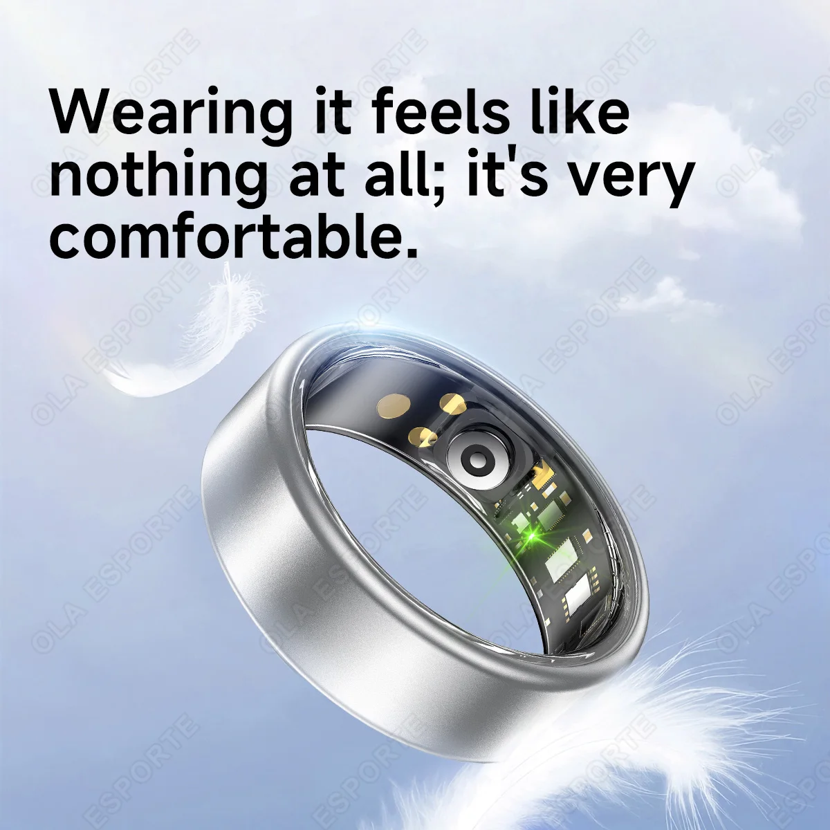 Anillo Inteligente R10 con Estuche de Carga, Anillo Multicolor para Hombre y Mujer, Monitorizaci&oacute;n de Salud, Sue&ntilde;o y Frecuencia Card&iacute;aca, Resistente al Agua IP68, Modo Multideportivo