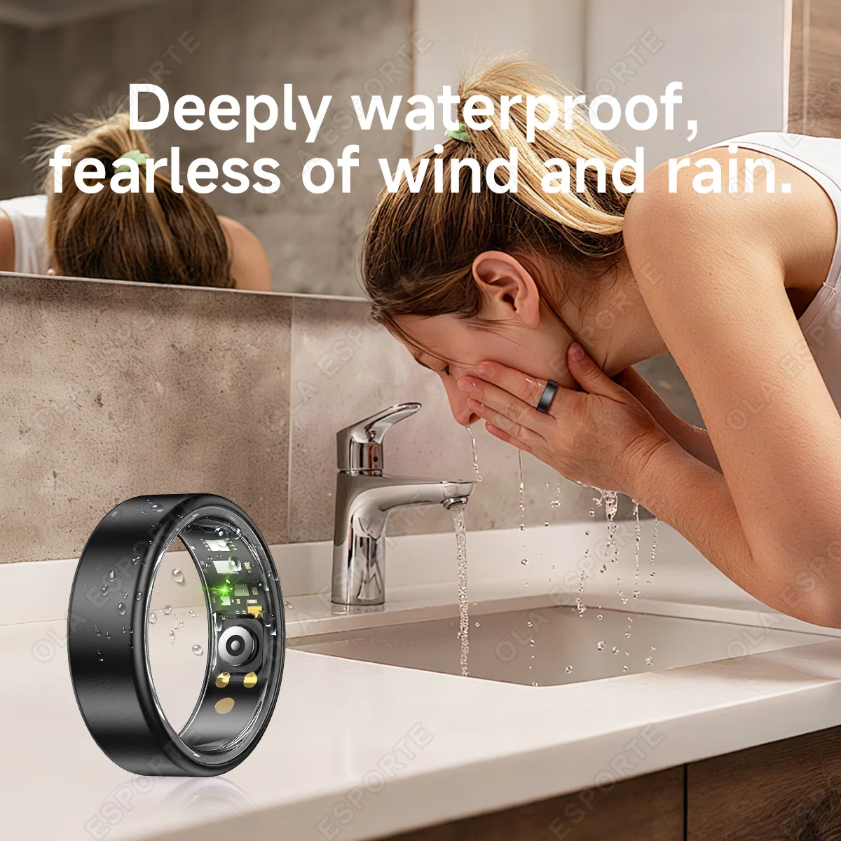 Anillo Inteligente R10 con Estuche de Carga, Anillo Multicolor para Hombre y Mujer, Monitorizaci&oacute;n de Salud, Sue&ntilde;o y Frecuencia Card&iacute;aca, Resistente al Agua IP68, Modo Multideportivo