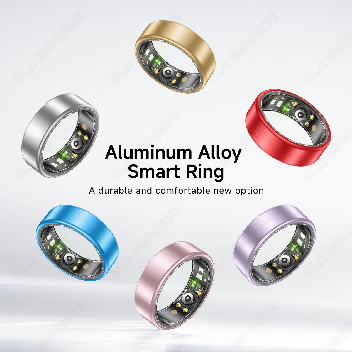 Anillo Inteligente R10 con Estuche de Carga, Anillo Multicolor para Hombre y Mujer, Monitorizaci&oacute;n de Salud, Sue&ntilde;o y Frecuencia Card&iacute;aca, Resistente al Agua IP68, Modo Multideportivo