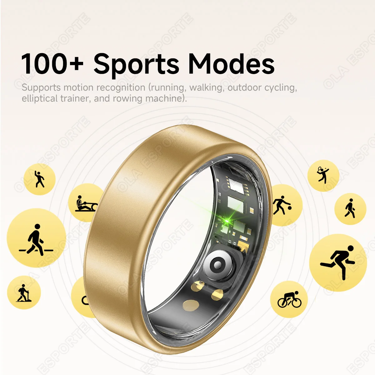 Anillo Inteligente R10 con Estuche de Carga, Anillo Multicolor para Hombre y Mujer, Monitorizaci&oacute;n de Salud, Sue&ntilde;o y Frecuencia Card&iacute;aca, Resistente al Agua IP68, Modo Multideportivo