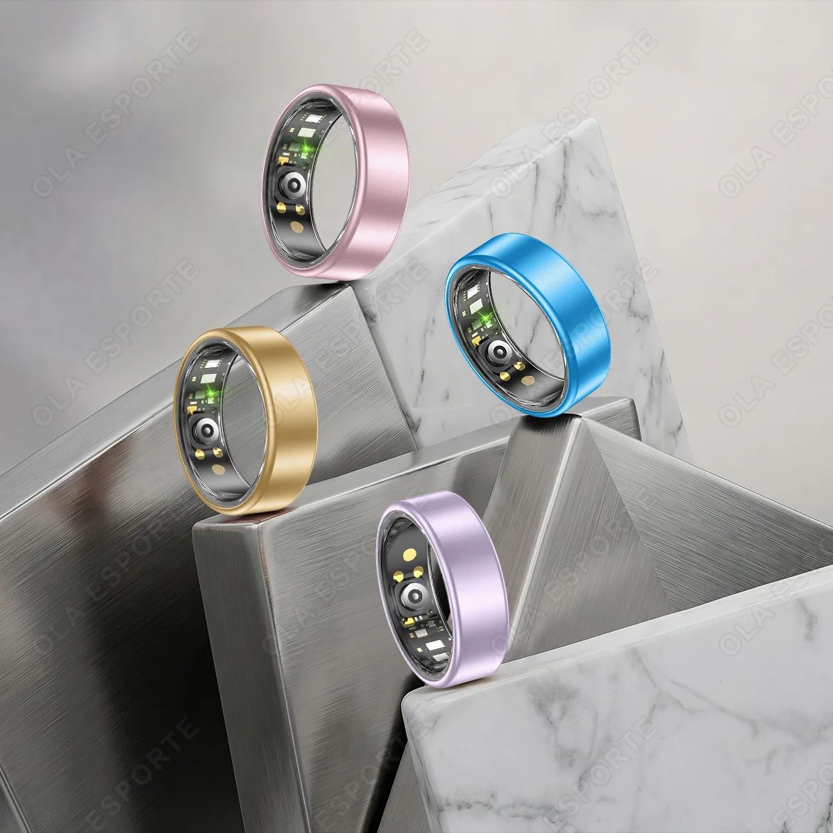 Anillo Inteligente R10 con Estuche de Carga, Anillo Multicolor para Hombre y Mujer, Monitorizaci&oacute;n de Salud, Sue&ntilde;o y Frecuencia Card&iacute;aca, Resistente al Agua IP68, Modo Multideportivo