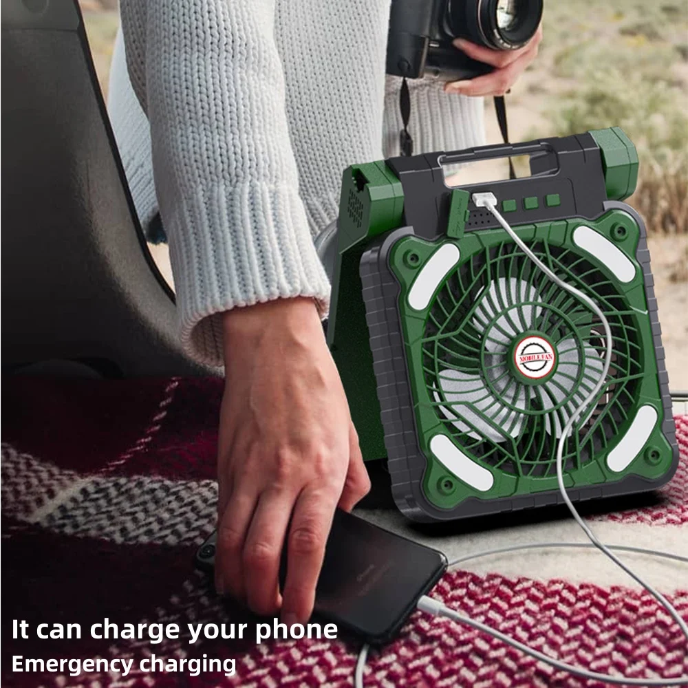 Ventiladores solares portátiles, linterna LED de 7800mAh, ventilador de Camping con energía Solar recargable, 4 velocidades, potente viento 90 ° Ventilador plegable Ventiladores solares portátiles, linterna LED de 7800mAh, ventilador de Camping con energía Solar recargable, 4 velocidades, potente viento 90 ° Ventilador plegable