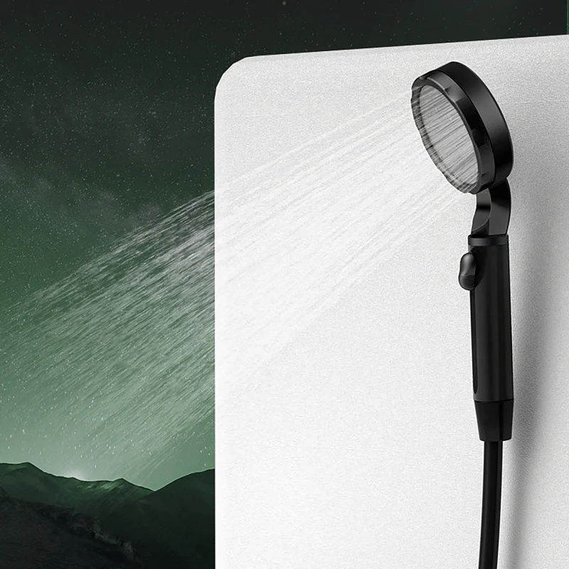 Equipo de ducha port&aacute;til para acampar, pantalla LED recargable de 6000mAh, juego de ducha m&oacute;vil el&eacute;ctrico simple para exteriores