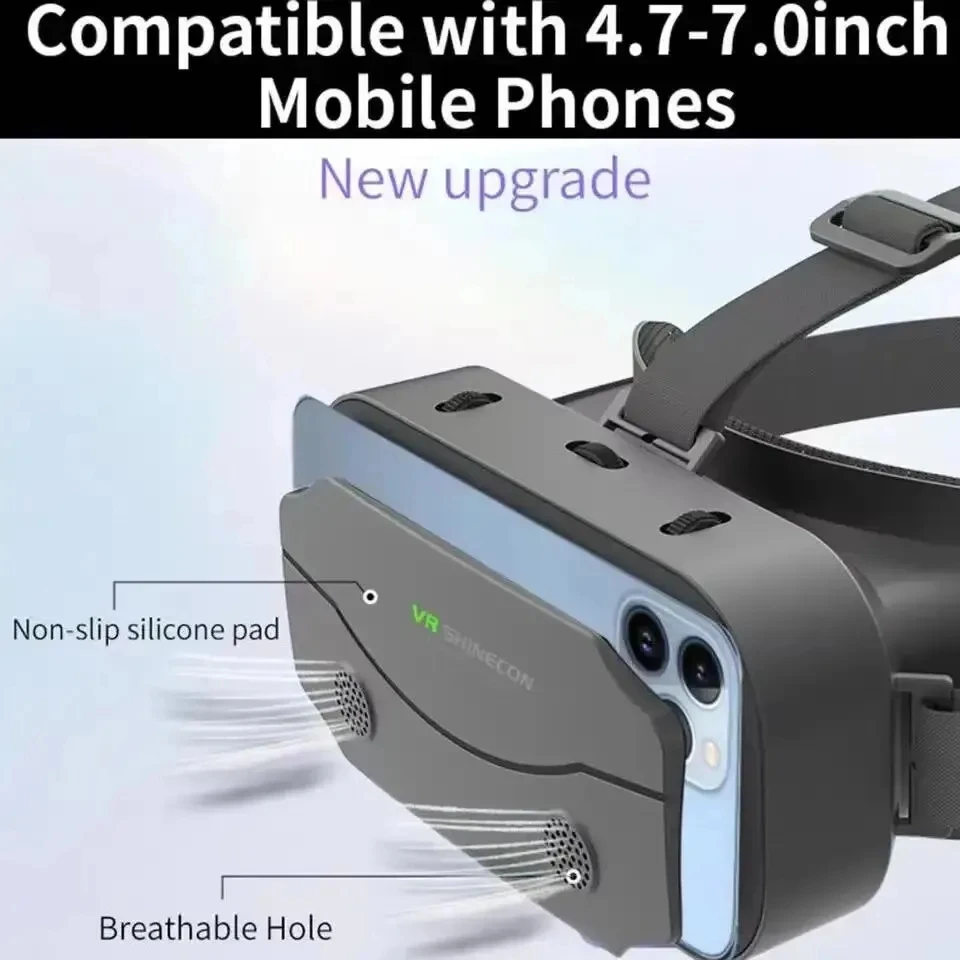 Gafas de realidad Virtual 3D VR, dispositivos de auriculares, lentes de casco, gafas inteligentes para teléfonos inteligentes, teléfono móvil, juego de visor Viar Gafas de realidad Virtual 3D VR, dispositivos de auriculares, lentes de casco, gafas inteligentes para teléfonos inteligentes, teléfono móvil, juego de visor Viar