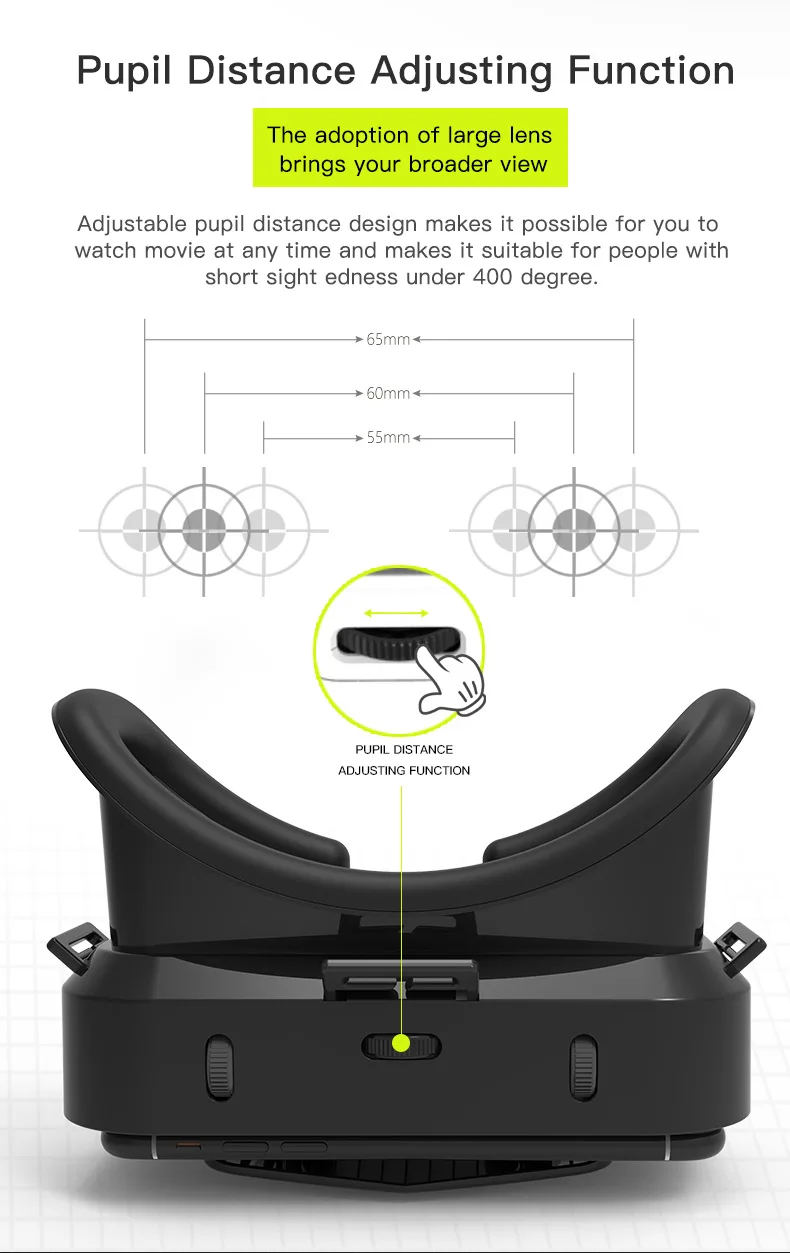 Gafas de realidad Virtual 3D VR, dispositivos de auriculares, lentes de casco, gafas inteligentes para tel&eacute;fonos inteligentes, tel&eacute;fono m&oacute;vil, juego de visor Viar