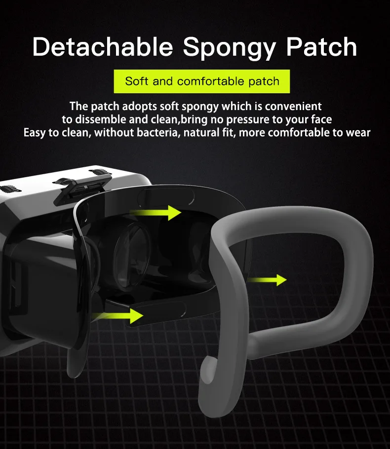 Gafas de realidad Virtual 3D VR, dispositivos de auriculares, lentes de casco, gafas inteligentes para tel&eacute;fonos inteligentes, tel&eacute;fono m&oacute;vil, juego de visor Viar