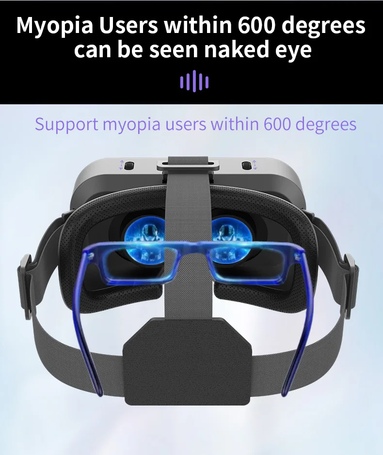 Gafas de realidad Virtual 3D VR, dispositivos de auriculares, lentes de casco, gafas inteligentes para tel&eacute;fonos inteligentes, tel&eacute;fono m&oacute;vil, juego de visor Viar
