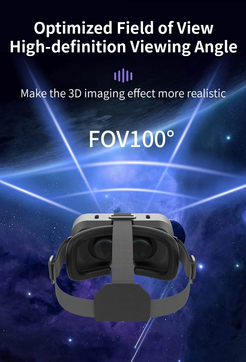 Gafas de realidad Virtual 3D VR, dispositivos de auriculares, lentes de casco, gafas inteligentes para tel&eacute;fonos inteligentes, tel&eacute;fono m&oacute;vil, juego de visor Viar