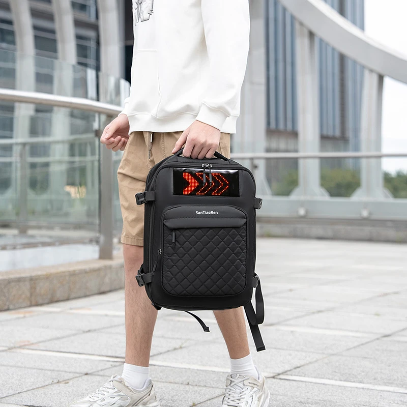 Mochila de fitness, mochila para exteriores, bolsa para computadora de gran capacidad, almacenamiento en capas, emisor de luz Mochila de fitness, mochila para exteriores, bolsa para computadora de gran capacidad, almacenamiento en capas, emisor de luz