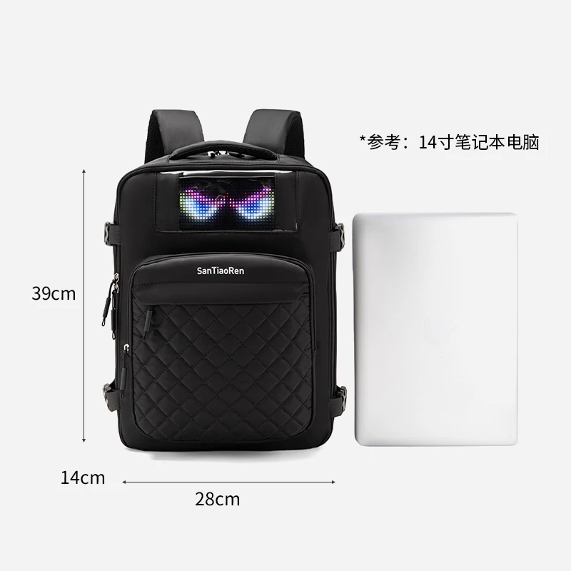 Mochila de fitness, mochila para exteriores, bolsa para computadora de gran capacidad, almacenamiento en capas, emisor de luz Mochila de fitness, mochila para exteriores, bolsa para computadora de gran capacidad, almacenamiento en capas, emisor de luz
