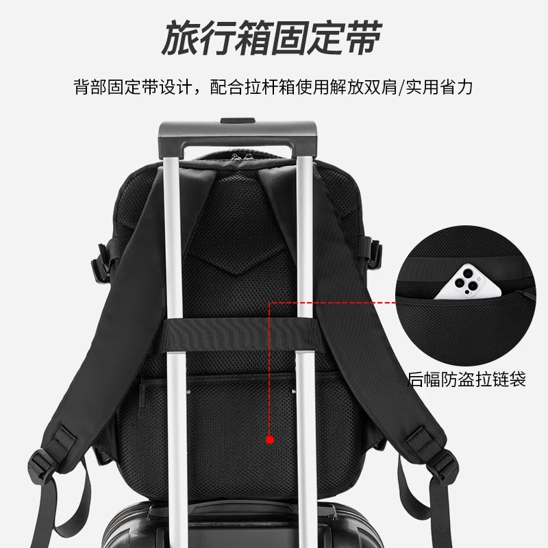 Mochila de fitness, mochila para exteriores, bolsa para computadora de gran capacidad, almacenamiento en capas, emisor de luz Mochila de fitness, mochila para exteriores, bolsa para computadora de gran capacidad, almacenamiento en capas, emisor de luz