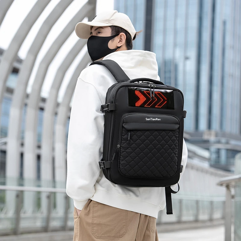 Mochila de fitness, mochila para exteriores, bolsa para computadora de gran capacidad, almacenamiento en capas, emisor de luz Mochila de fitness, mochila para exteriores, bolsa para computadora de gran capacidad, almacenamiento en capas, emisor de luz