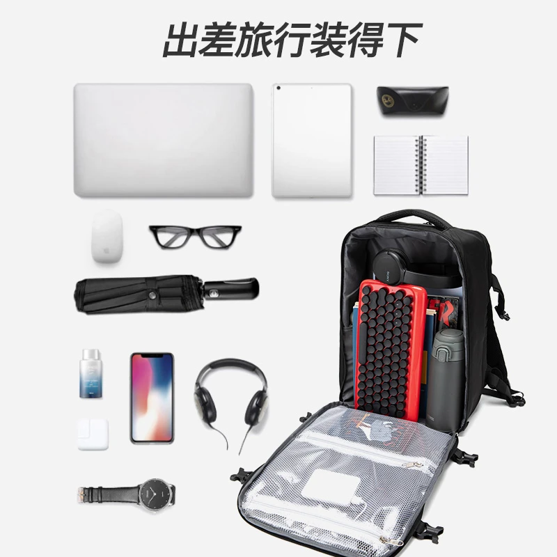 Mochila de fitness, mochila para exteriores, bolsa para computadora de gran capacidad, almacenamiento en capas, emisor de luz Mochila de fitness, mochila para exteriores, bolsa para computadora de gran capacidad, almacenamiento en capas, emisor de luz