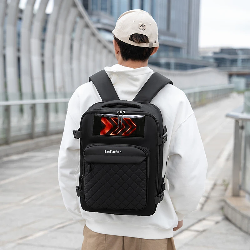 Mochila de fitness, mochila para exteriores, bolsa para computadora de gran capacidad, almacenamiento en capas, emisor de luz Mochila de fitness, mochila para exteriores, bolsa para computadora de gran capacidad, almacenamiento en capas, emisor de luz