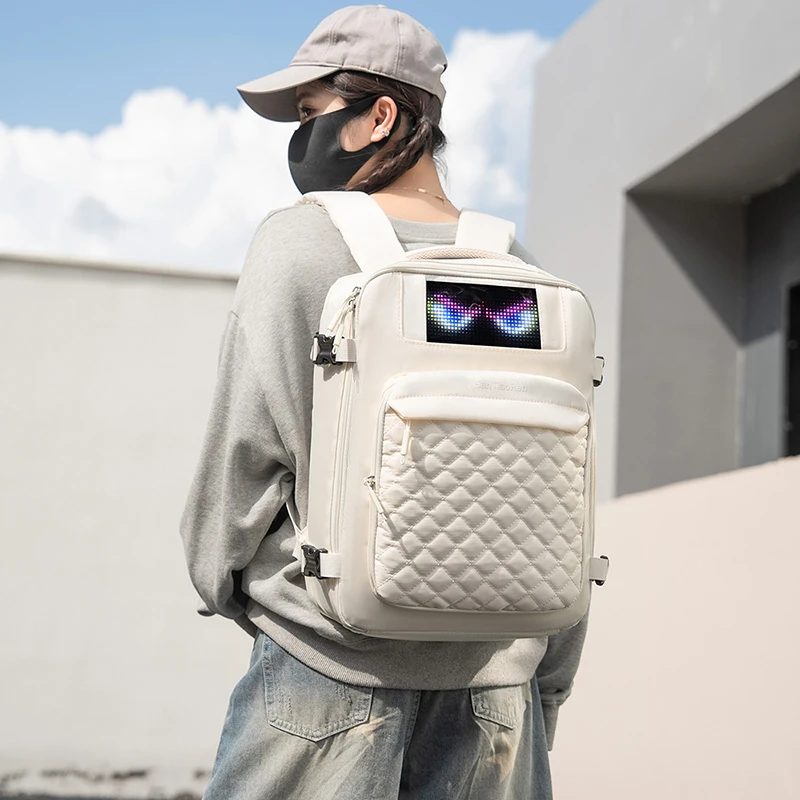 Mochila de fitness, mochila para exteriores, bolsa para computadora de gran capacidad, almacenamiento en capas, emisor de luz Mochila de fitness, mochila para exteriores, bolsa para computadora de gran capacidad, almacenamiento en capas, emisor de luz
