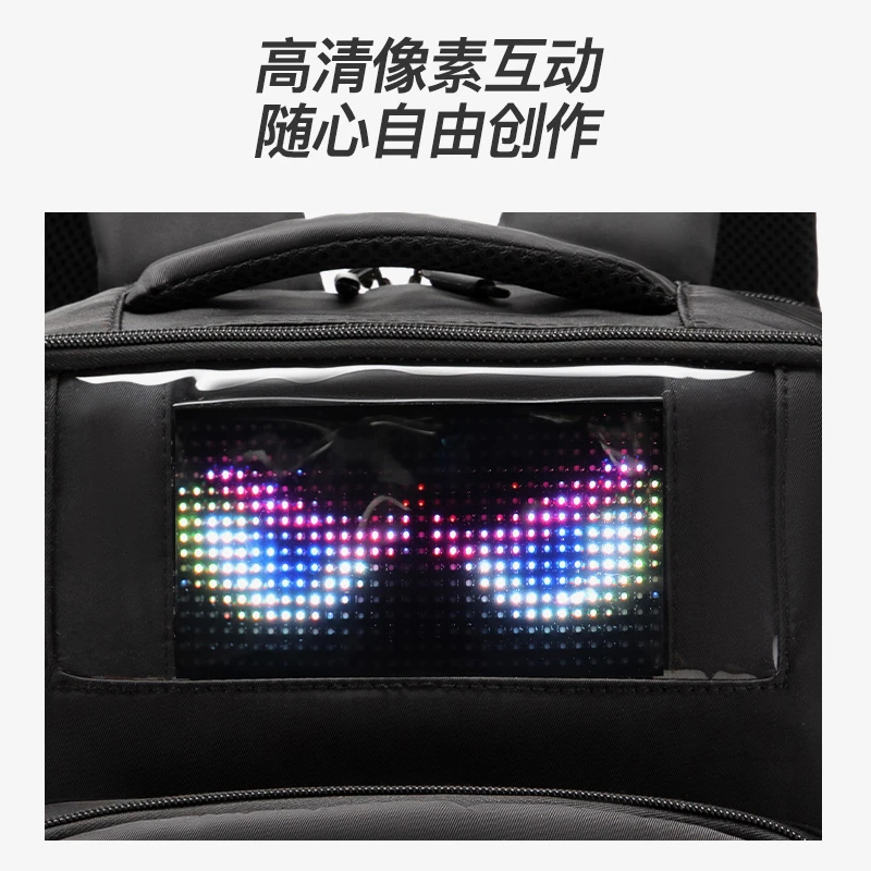 Mochila de fitness, mochila para exteriores, bolsa para computadora de gran capacidad, almacenamiento en capas, emisor de luz Mochila de fitness, mochila para exteriores, bolsa para computadora de gran capacidad, almacenamiento en capas, emisor de luz