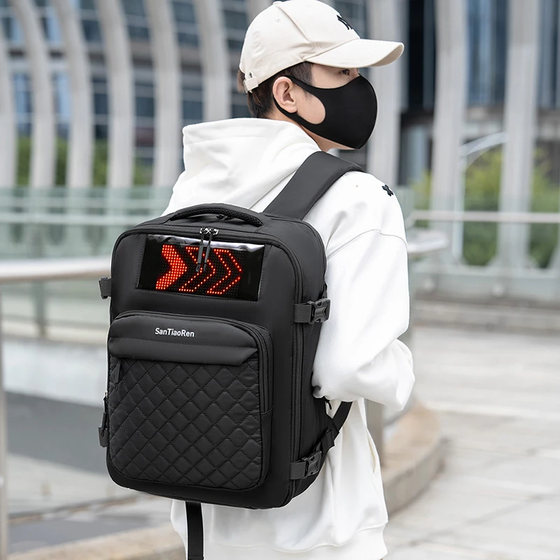 Mochila de fitness, mochila para exteriores, bolsa para computadora de gran capacidad, almacenamiento en capas, emisor de luz Mochila de fitness, mochila para exteriores, bolsa para computadora de gran capacidad, almacenamiento en capas, emisor de luz