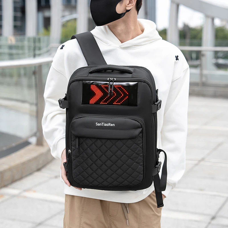 Mochila de fitness, mochila para exteriores, bolsa para computadora de gran capacidad, almacenamiento en capas, emisor de luz Mochila de fitness, mochila para exteriores, bolsa para computadora de gran capacidad, almacenamiento en capas, emisor de luz