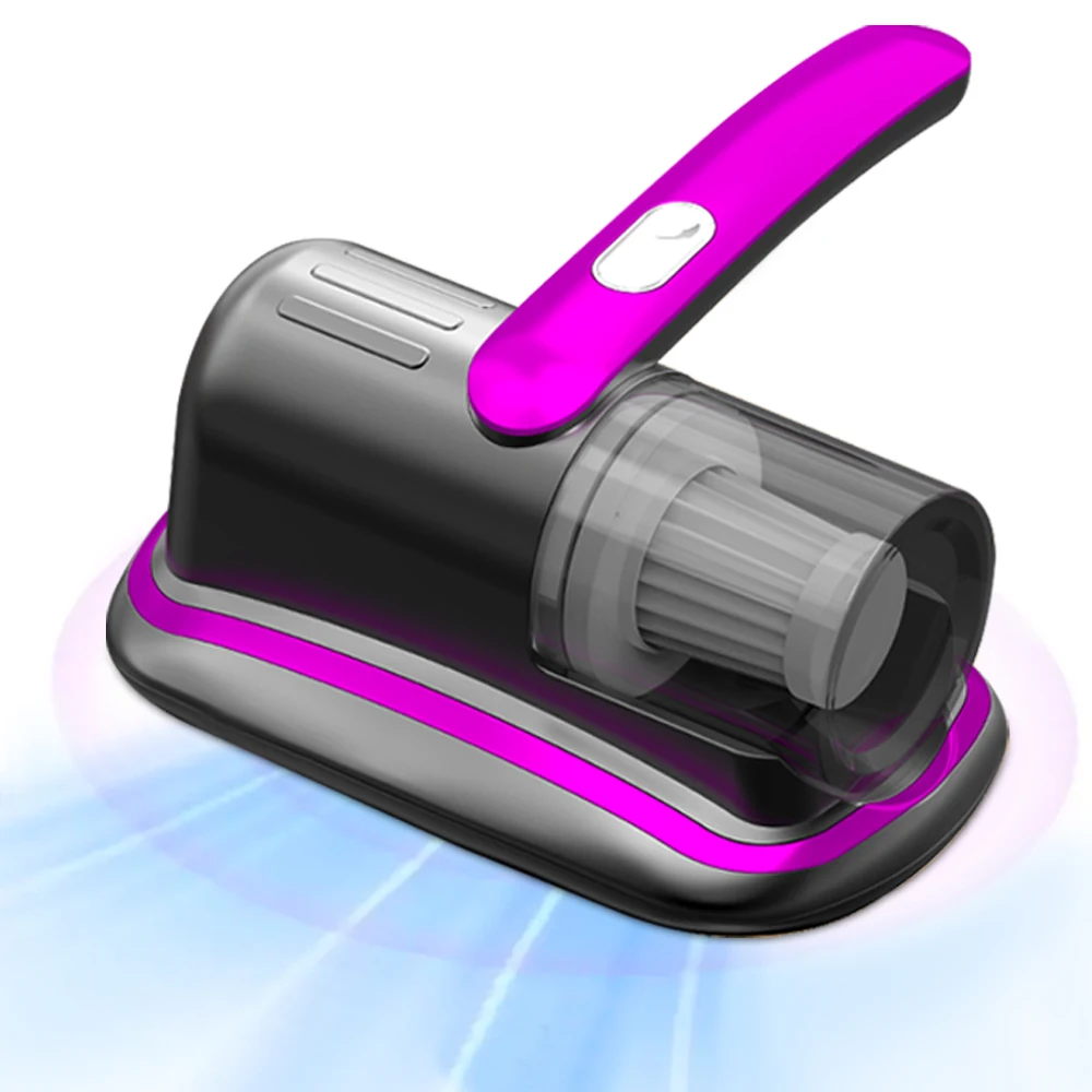 Aspirador de colch&oacute;n de mano inal&aacute;mbrico con filtro HEPA de luz UV-C y vibraci&oacute;n ultras&oacute;nica 12KPa para cama, sof&aacute;, asiento de coche y alfombra