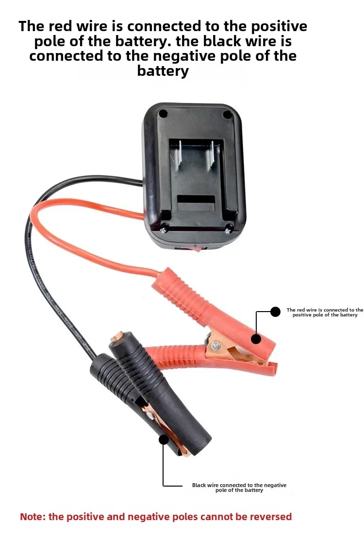 Para Makita bater&iacute;a de coche arrancador de bater&iacute;a banco de energ&iacute;a de emergencia de litio con Clips de cobre engrosados con puertos de carga USB duales