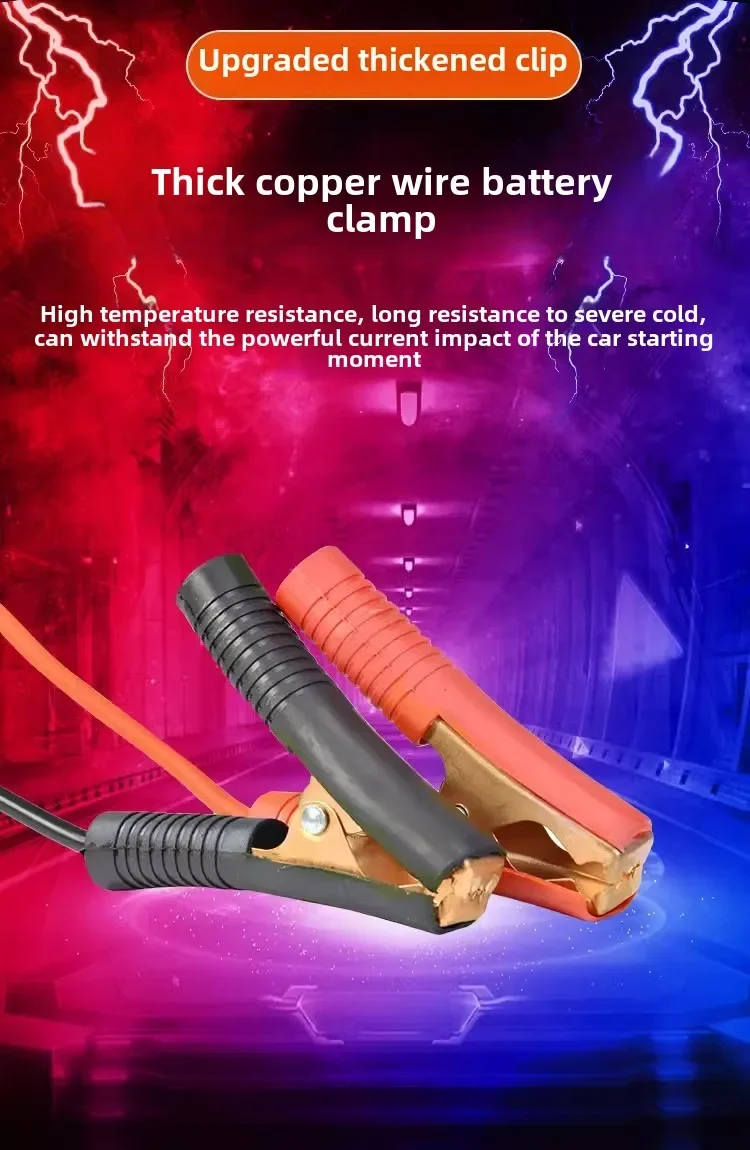Para Makita bater&iacute;a de coche arrancador de bater&iacute;a banco de energ&iacute;a de emergencia de litio con Clips de cobre engrosados con puertos de carga USB duales