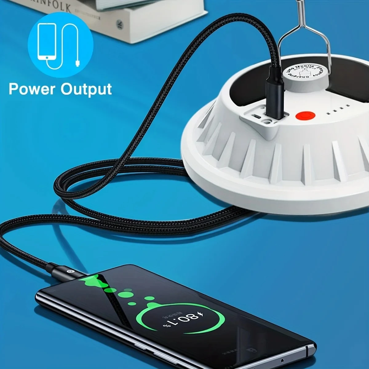 L&aacute;mpara de bombilla LED recargable por USB, linterna de carga Solar, luz port&aacute;til de emergencia para mercado nocturno, para acampar al aire libre, hogar (control remoto opcional)