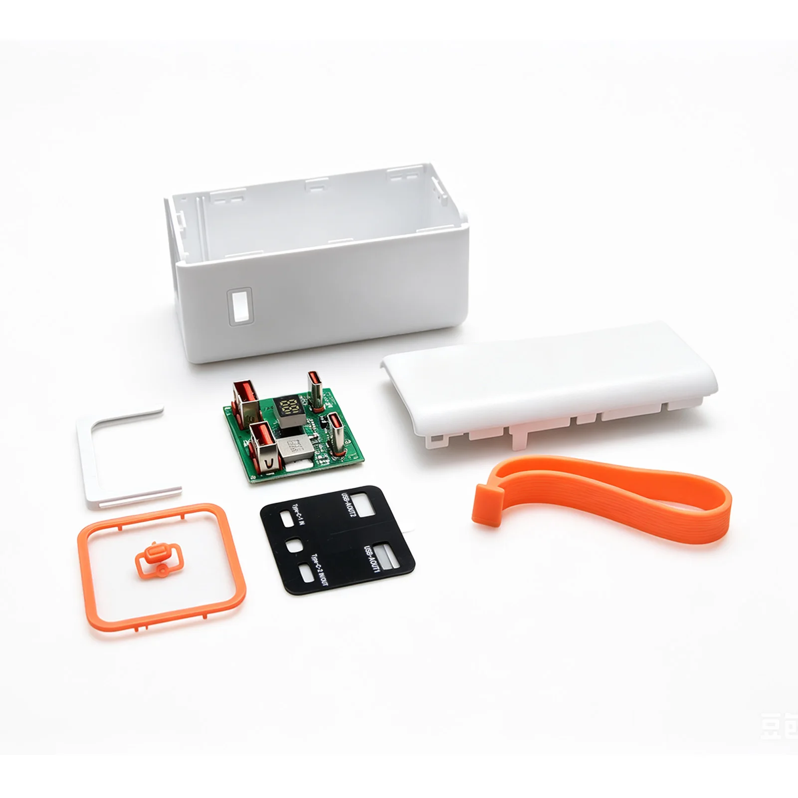 Caja de banco de energ&iacute;a desmontable DIY 4*21700 bater&iacute;a PD 22,5 W carcasa de carga r&aacute;pida pantalla Digital LCD banco de energ&iacute;a caja de bater&iacute;a DIY