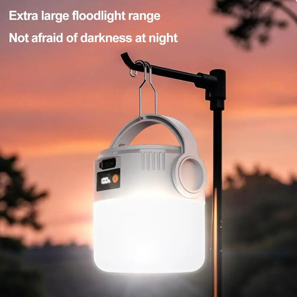 Luz Solar para Camping, Recargable por USB, Port&aacute;til, Impermeable, Linterna de Emergencia para Senderismo, Excursionismo, Actividades con Tienda de Campa&ntilde;a