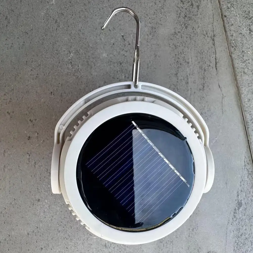 Luz Solar para Camping, Recargable por USB, Port&aacute;til, Impermeable, Linterna de Emergencia para Senderismo, Excursionismo, Actividades con Tienda de Campa&ntilde;a