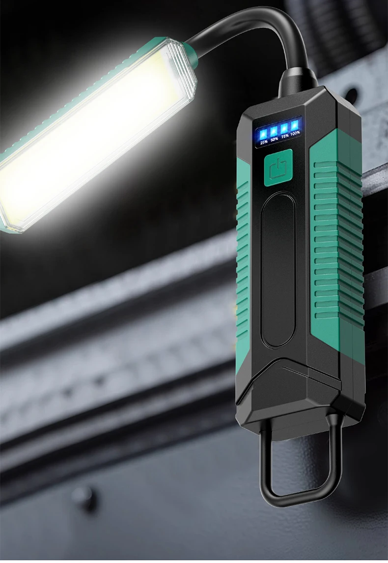 Luz de Trabajo Magn&eacute;tica Ultra Brillante y Resistente, Luz para Reparaci&oacute;n y Mantenimiento de Autom&oacute;viles, Advertencia Intermitente Roja, Iluminaci&oacute;n de Carga para Exteriores