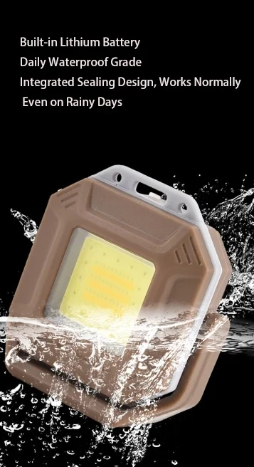 Luz de trabajo LED recargable: l&aacute;mpara de inspecci&oacute;n impermeable con base magn&eacute;tica para reparaci&oacute;n de autom&oacute;viles, uso de emergencia y taller