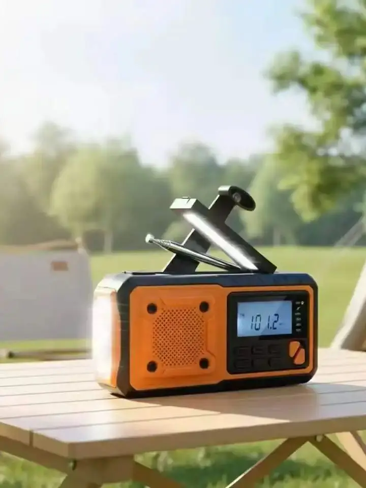 Radio de Manivela DAB+/DAB FM, Radio de Emergencia con Bater&iacute;a de Manivela, Radio Solar con Reloj Despertador, Equipo de Emergencia para Apagones