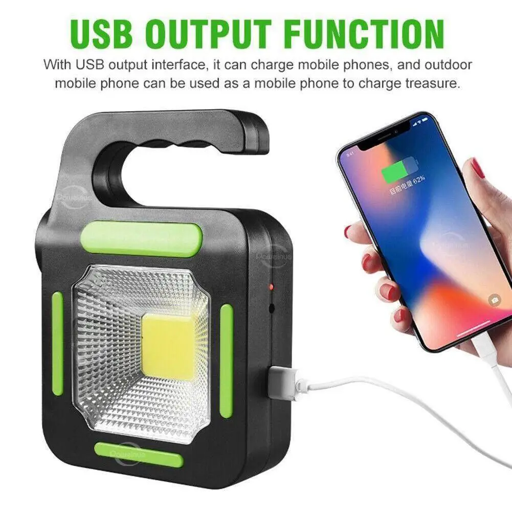 Linterna Solar Recargable Port&aacute;til de 9900LM, Impermeable, 3 Modos, Luz de Mano Ideal para Camping y Situaciones de Emergencia