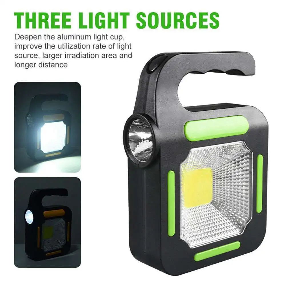 Linterna Solar Recargable Port&aacute;til de 9900LM, Impermeable, 3 Modos, Luz de Mano Ideal para Camping y Situaciones de Emergencia