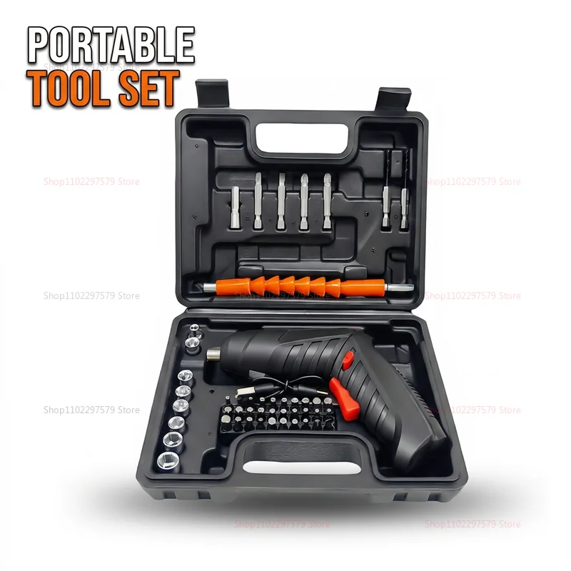 Kit de Destornillador Eléctrico Recargable de 47 Piezas, Juego de Herramientas Eléctricas Inalámbricas de Litio de 3.6V para Reparaciones Domésticas y Tareas de Montaje Kit de Destornillador Eléctrico Recargable de 47 Piezas, Juego de Herramientas Eléctricas Inalámbricas de Litio de 3.6V para Reparaciones Domésticas y Tareas de Montaje