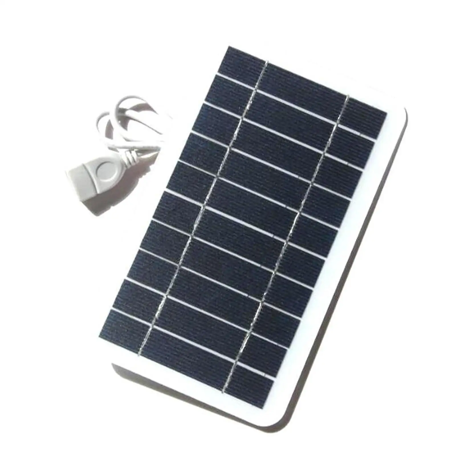 Cargador de Panel Solar USB, 5V, 2W, 400mA, salida de Panel Solar port&aacute;til, sistema Solar port&aacute;til USB para exteriores, cargadores de tel&eacute;fonos m&oacute;viles