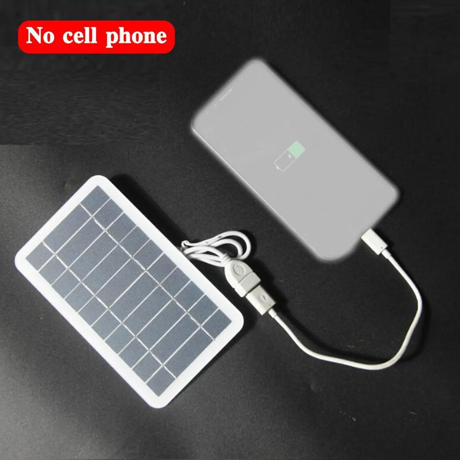 Cargador de Panel Solar USB, 5V, 2W, 400mA, salida de Panel Solar port&aacute;til, sistema Solar port&aacute;til USB para exteriores, cargadores de tel&eacute;fonos m&oacute;viles