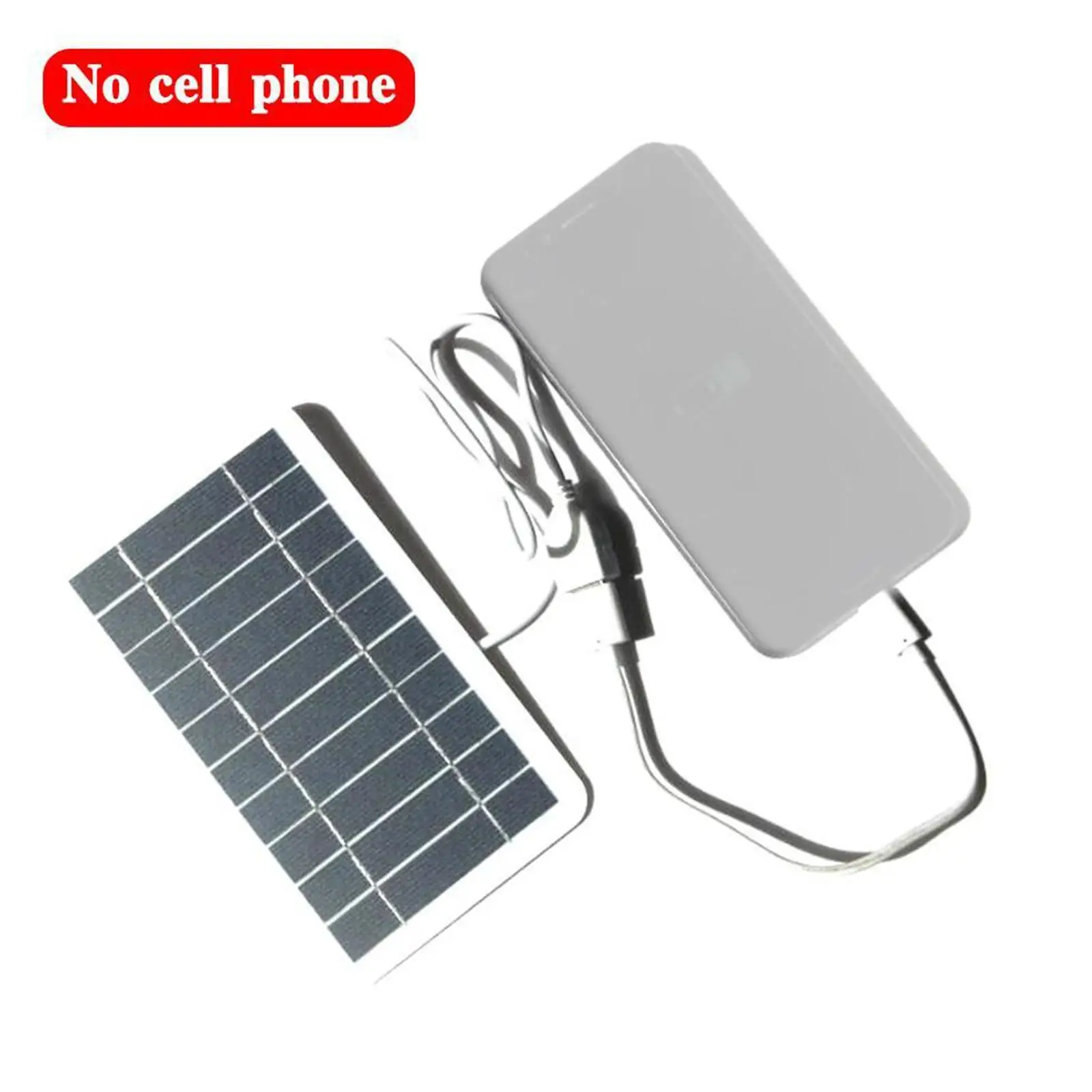 Cargador de Panel Solar USB, 5V, 2W, 400mA, salida de Panel Solar port&aacute;til, sistema Solar port&aacute;til USB para exteriores, cargadores de tel&eacute;fonos m&oacute;viles